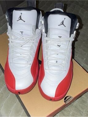 Jordan Men’s Basketball Sneakers - White & Red
